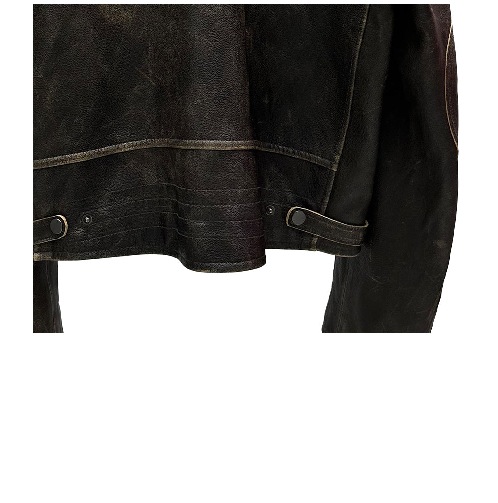 【TOPDRESSING 2025AW】TIER LEATHER JACKET