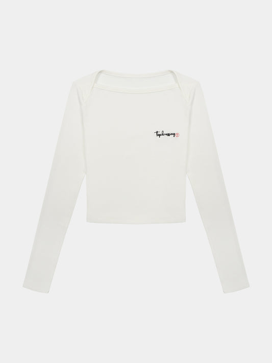 【TOPDRESSING 2025AW】LIP EMBROIDERED T-SHIRT